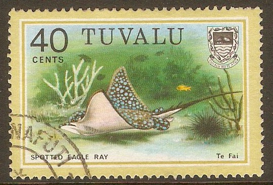 Tuvalu 1979 40c Fishes 1st. Series. SG117.